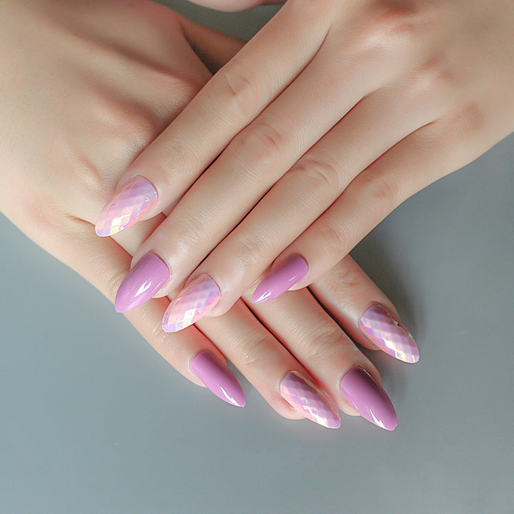 24 pieces of trendy wearable fake nail pieces 24 pieces of trendy wearable fake nail pieces